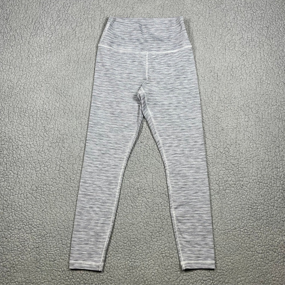 Athleta Transcend Textured 7/8 Tight Leggings Grey Space Dye Womens Size S